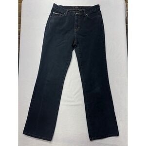 Calvin Klein Jeans Womens 10x32 Black Overdyed Bootcut Denim 100% Cotton J02888